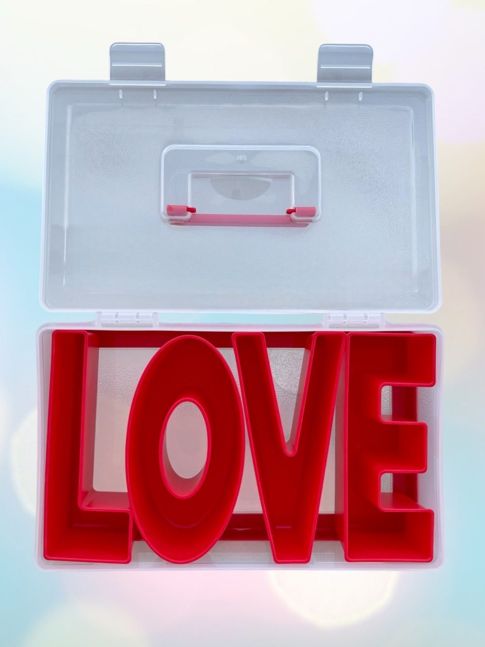 Cook with Color Valentine’s Day Figural Plastic Snack Box - Picture 2 of 5